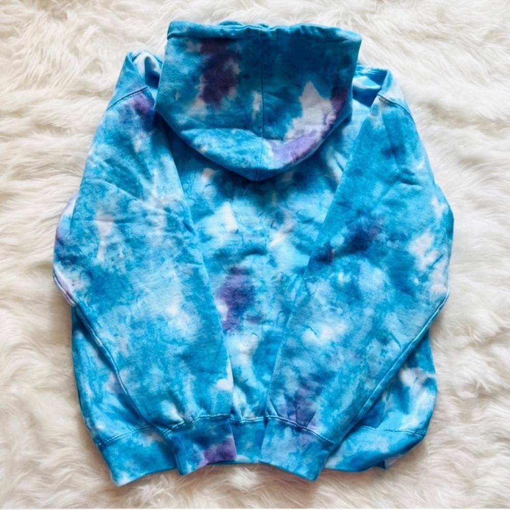 New! La Detresse Blueberry Mystic Tie Dye Hoodie & Jogger Relaxed Fit Set - Picture 8 of 11